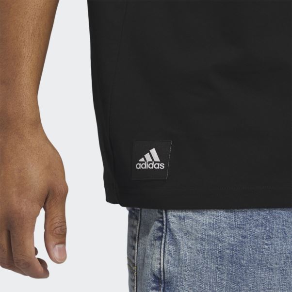 T-shirt Graphique Adidas Sportswear Block Noir Chaud