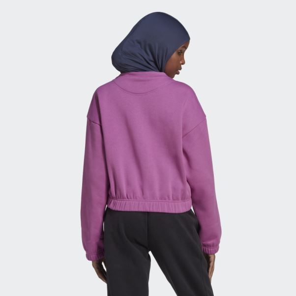 Sweat Adidas Studio Lounge Ample Lilas