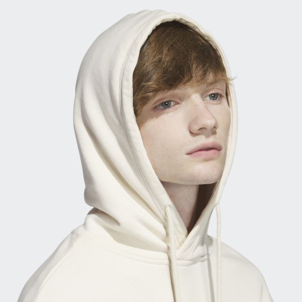 Adidas Sweat à Capuche Empilé Trèfle Terre Non Teint