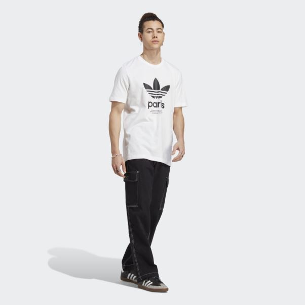 Tee Shirt Icone Paris City Originals Adidas Blanc