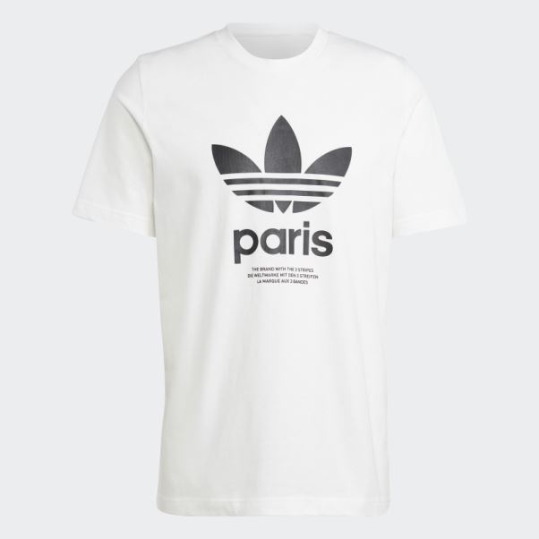 Tee Shirt Icone Paris City Originals Adidas Blanc