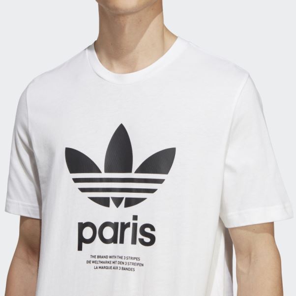 Tee Shirt Icone Paris City Originals Adidas Blanc