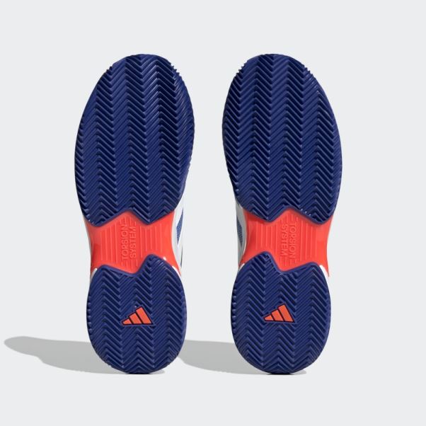 Chaussures De Tennis Adidas Courtjam Control Argile Bleues