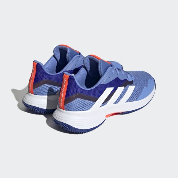 Chaussures De Tennis Adidas Courtjam Control Argile Bleues