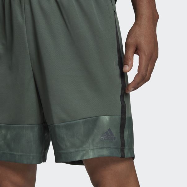 Short D'entraînement à Imprimé Craie Aeroready Oxyde Vert Adidas
