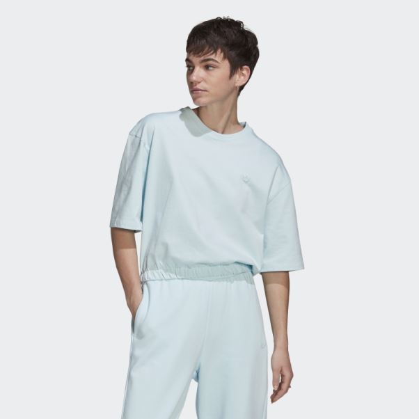 Tee Shirt Adicolor Contempo Bleu Adidas