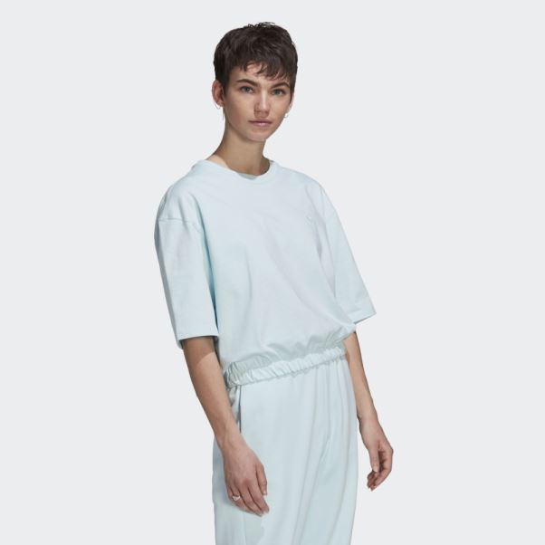Tee Shirt Adicolor Contempo Bleu Adidas