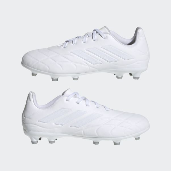 Adidas Copa Pure.3 Chaussures De Sol Ferme Blanc
