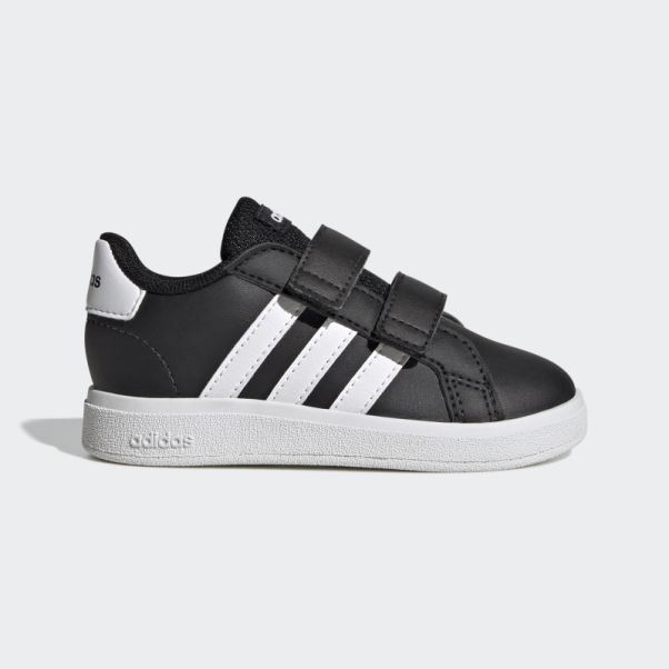 Chaussures à Crochets Et Boucles Grand Court Lifestyle Adidas Noir