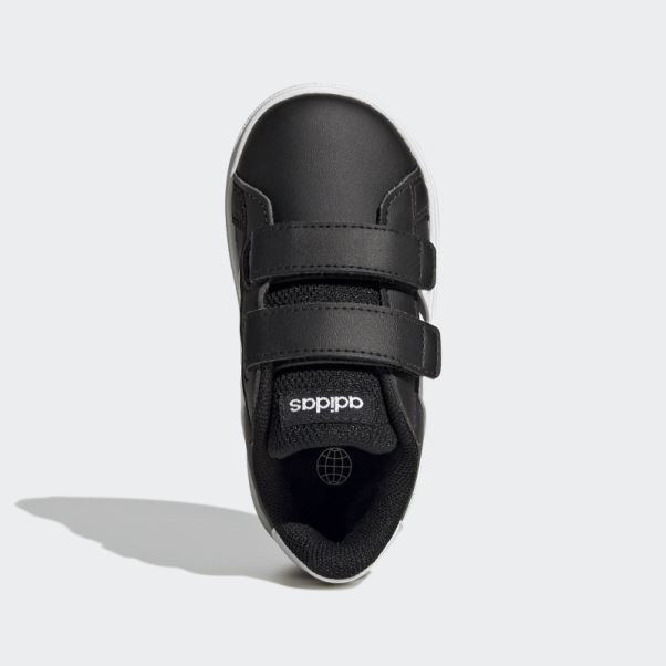 Chaussures à Crochets Et Boucles Grand Court Lifestyle Adidas Noir