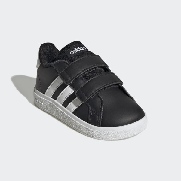 Chaussures à Crochets Et Boucles Grand Court Lifestyle Adidas Noir