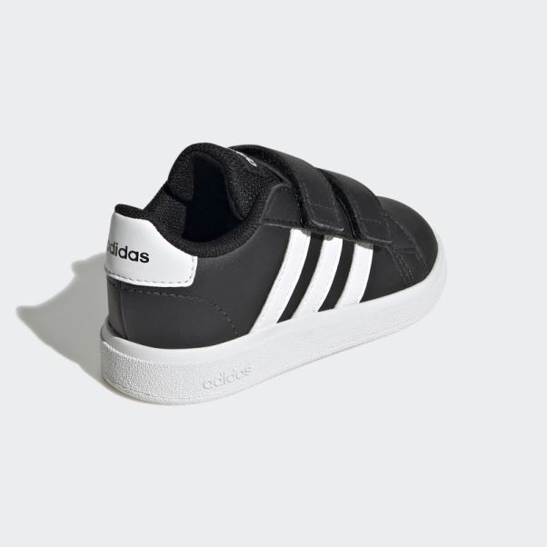 Chaussures à Crochets Et Boucles Grand Court Lifestyle Adidas Noir