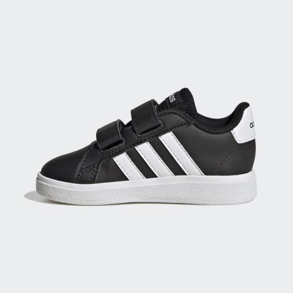 Chaussures à Crochets Et Boucles Grand Court Lifestyle Adidas Noir