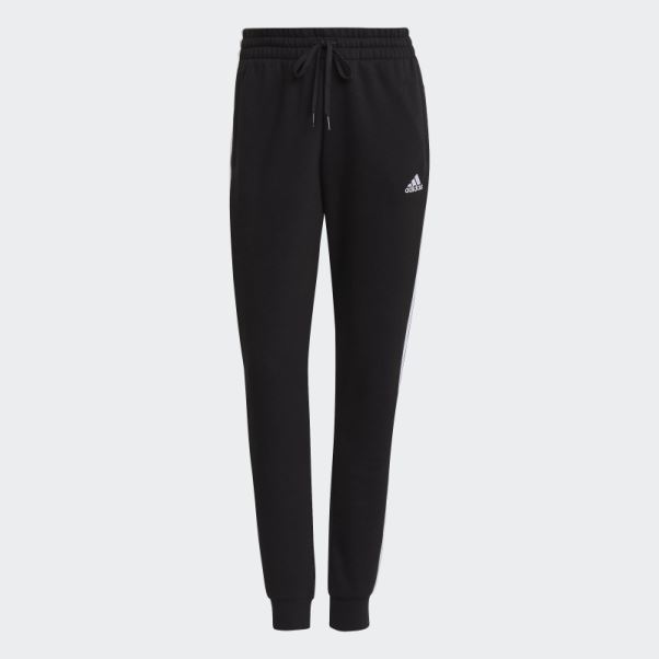 Pantalon Adidas Essentials Fleece 3 Bandes Noir