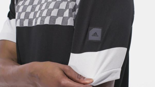 Adidas Polo à Carreaux Adicross Noir