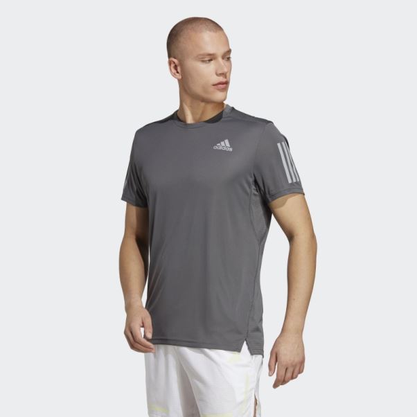 Adidas Possède Le T-shirt De Course Gris