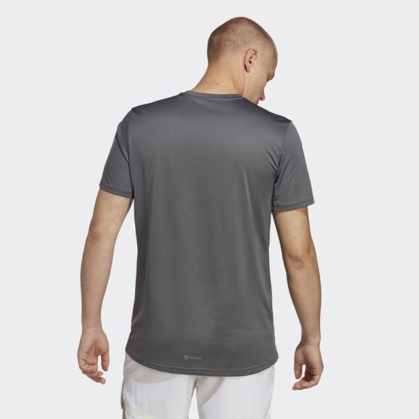 Adidas Possède Le T-shirt De Course Gris