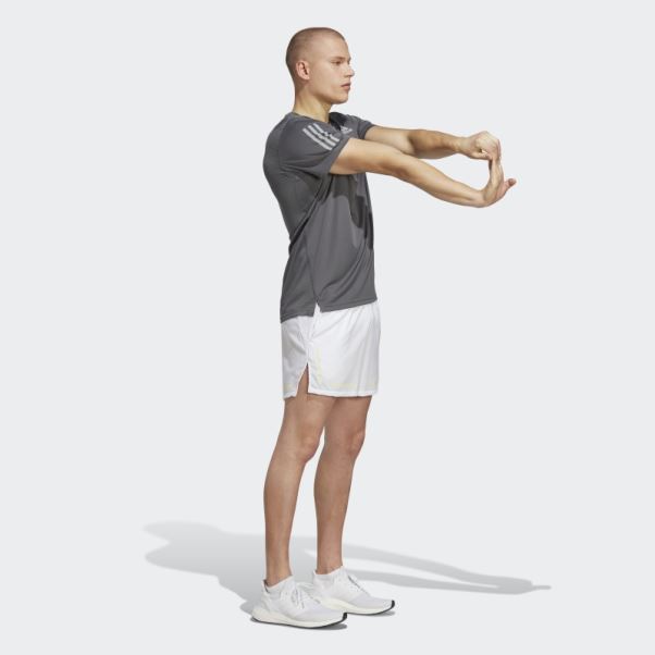 Adidas Possède Le T-shirt De Course Gris