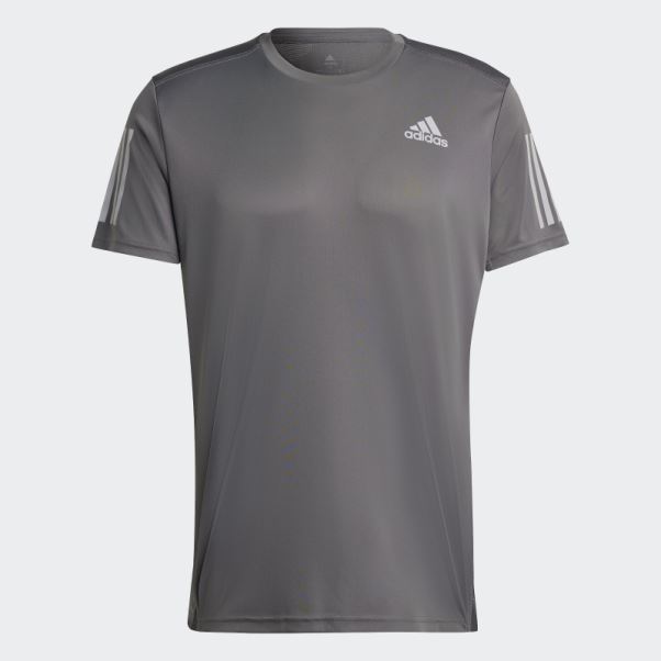 Adidas Possède Le T-shirt De Course Gris