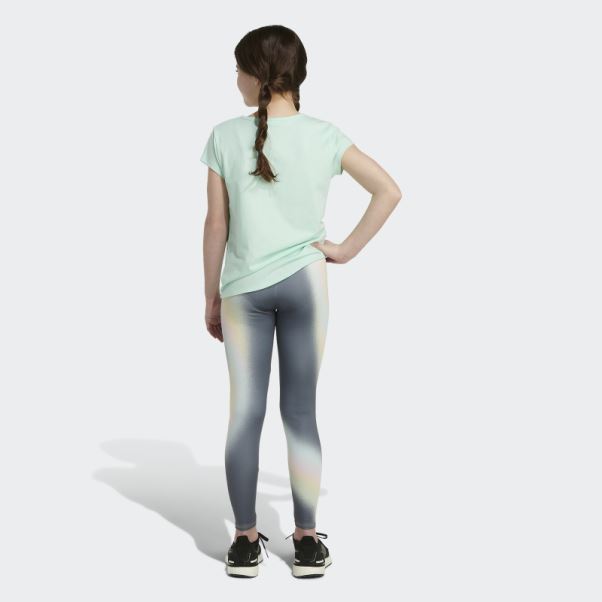 Adidas Collants Arc-en-ciel Wrap Gris Moyen