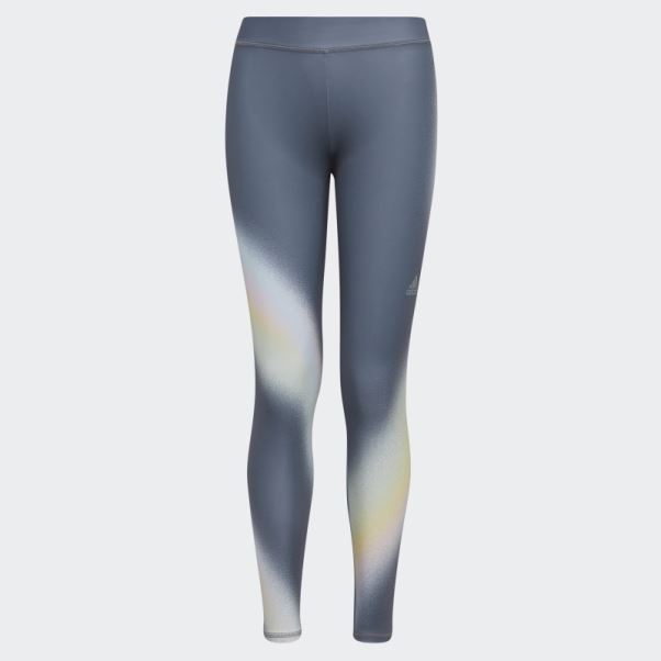 Adidas Collants Arc-en-ciel Wrap Gris Moyen