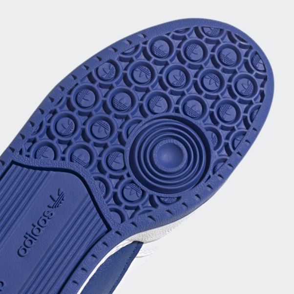 Adidas Forum Blanc/royal Bleu Chaussures Basses