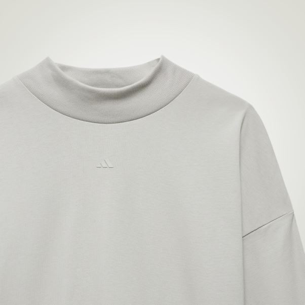 Adidas Basketball Haut à Manches Longues Métal Gris Chaud