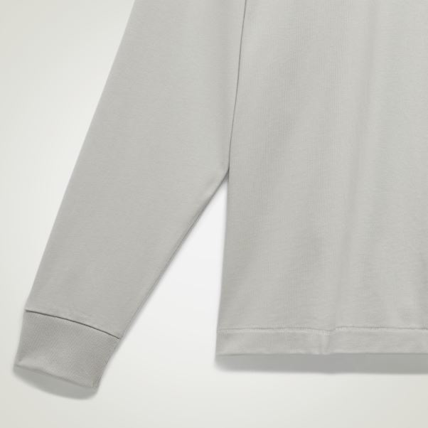 Adidas Basketball Haut à Manches Longues Métal Gris Chaud