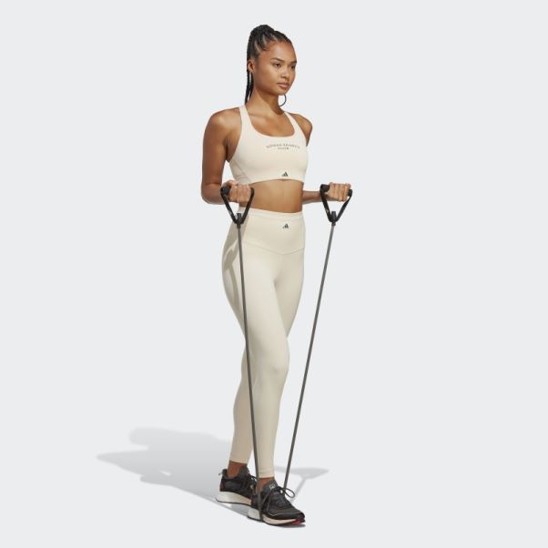 Legging 7/8 Taille Haute Sports Club En Lin Adidas