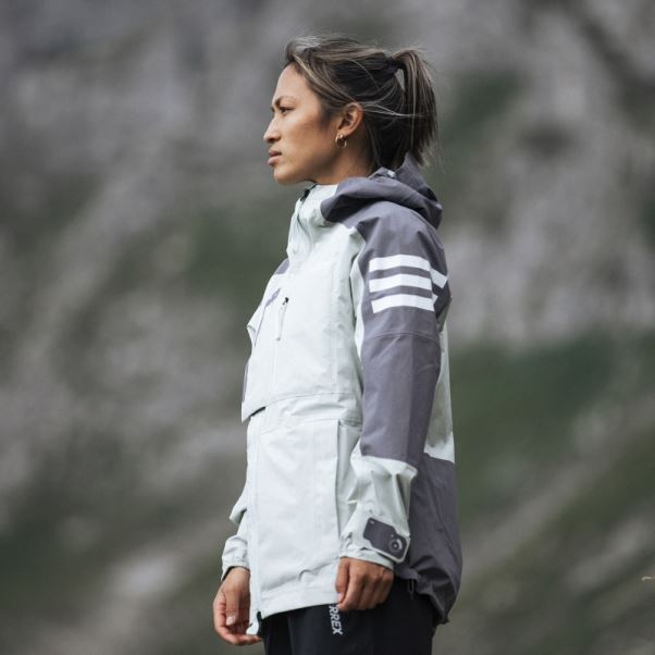 Veste De Randonnée Adidas Terrex Xploric Rain.rdy Gris Trace