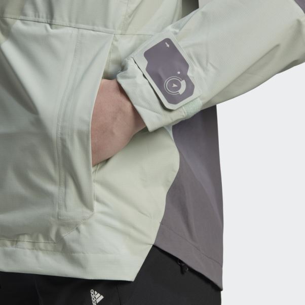 Veste De Randonnée Adidas Terrex Xploric Rain.rdy Gris Trace