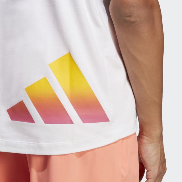 T-shirt D'entraînement Avec Logo à 3 Barres Train Icons Adidas Blanc