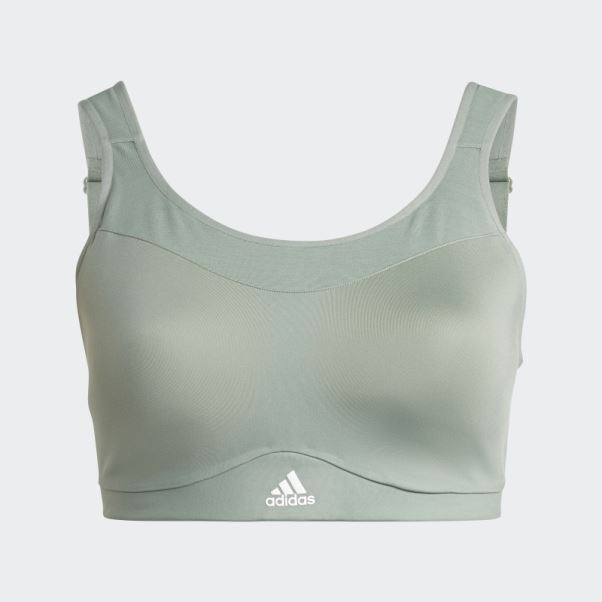 Soutien-gorge à Maintien élevé Adidas Tlrd Impact Training Vert Argent (grande Taille)