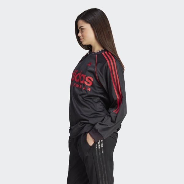 Maillot Manches Longues Jacquard Adidas Noir