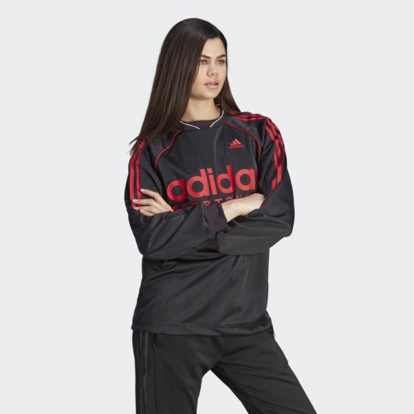 Maillot Manches Longues Jacquard Adidas Noir