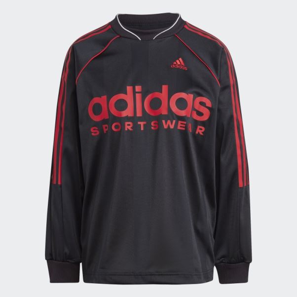 Maillot Manches Longues Jacquard Adidas Noir