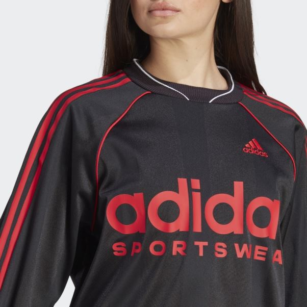 Maillot Manches Longues Jacquard Adidas Noir