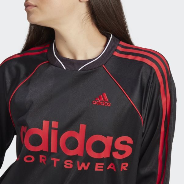 Maillot Manches Longues Jacquard Adidas Noir