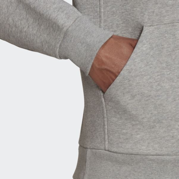 Adidas All Szn Fleece Full-zip Hoodie Gris Moyen