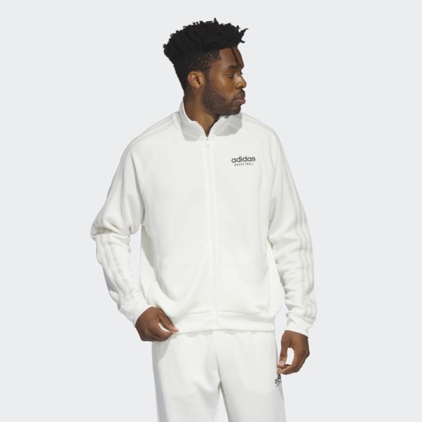 Veste De Basketball Adidas Select Blanche