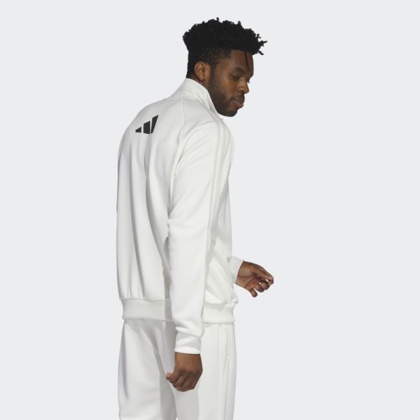 Veste De Basketball Adidas Select Blanche