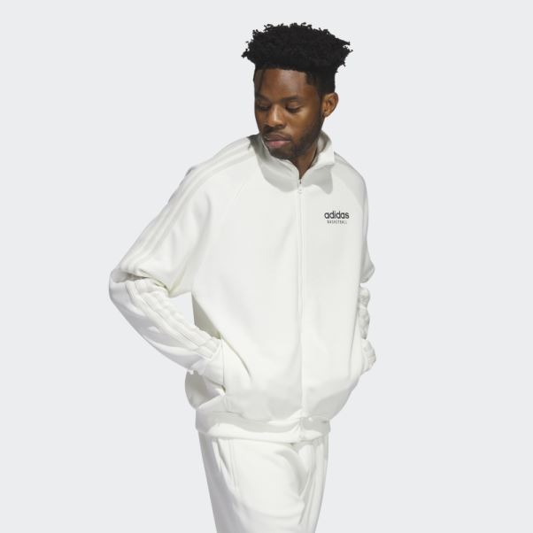 Veste De Basketball Adidas Select Blanche