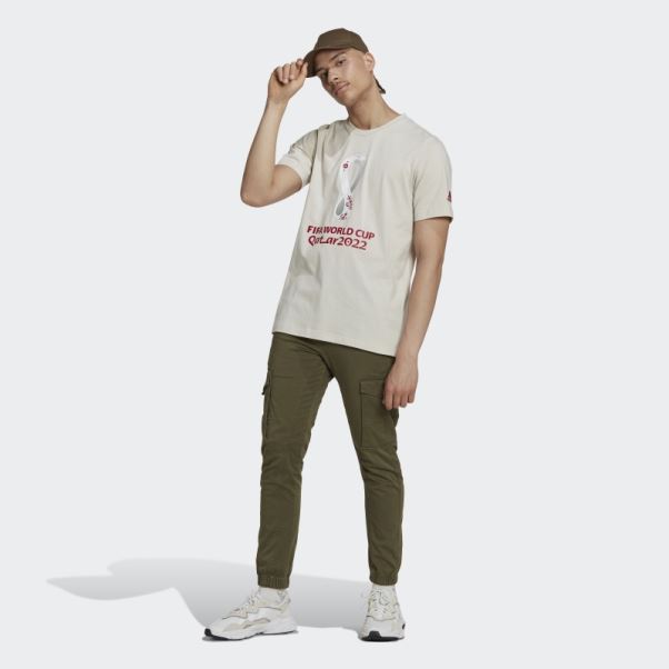 T-shirt Graphique Adidas Coupe Du Monde Fifa 2022 Talc