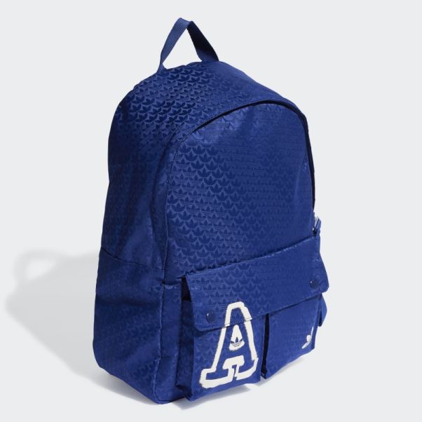 Sac à Dos Monogram Jacquard Trèfle Adidas Victoire Bleu