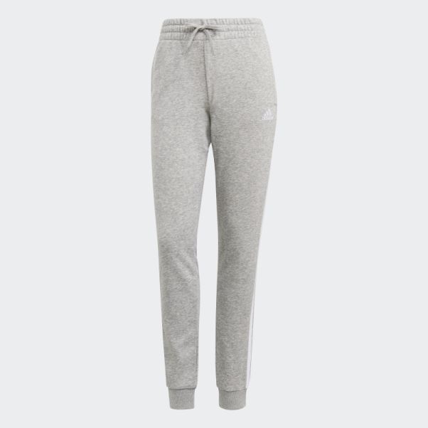 Pantalon Adidas Essentials French Terry 3 Bandes Gris Moyen