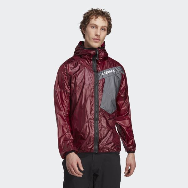 Veste à Capuche Techrock Trois En Un Rouge Adidas