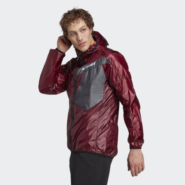 Veste à Capuche Techrock Trois En Un Rouge Adidas