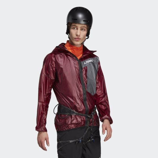 Veste à Capuche Techrock Trois En Un Rouge Adidas