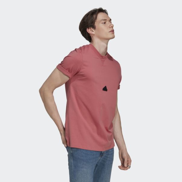 Adidas T-shirt Classique Rouge