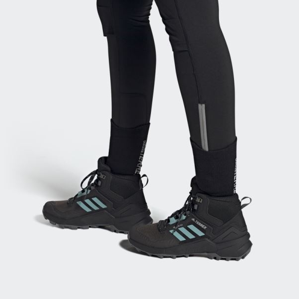 Chaussures De Randonnée Terrex Swift R3 Mid Gore-tex Adidas Noir